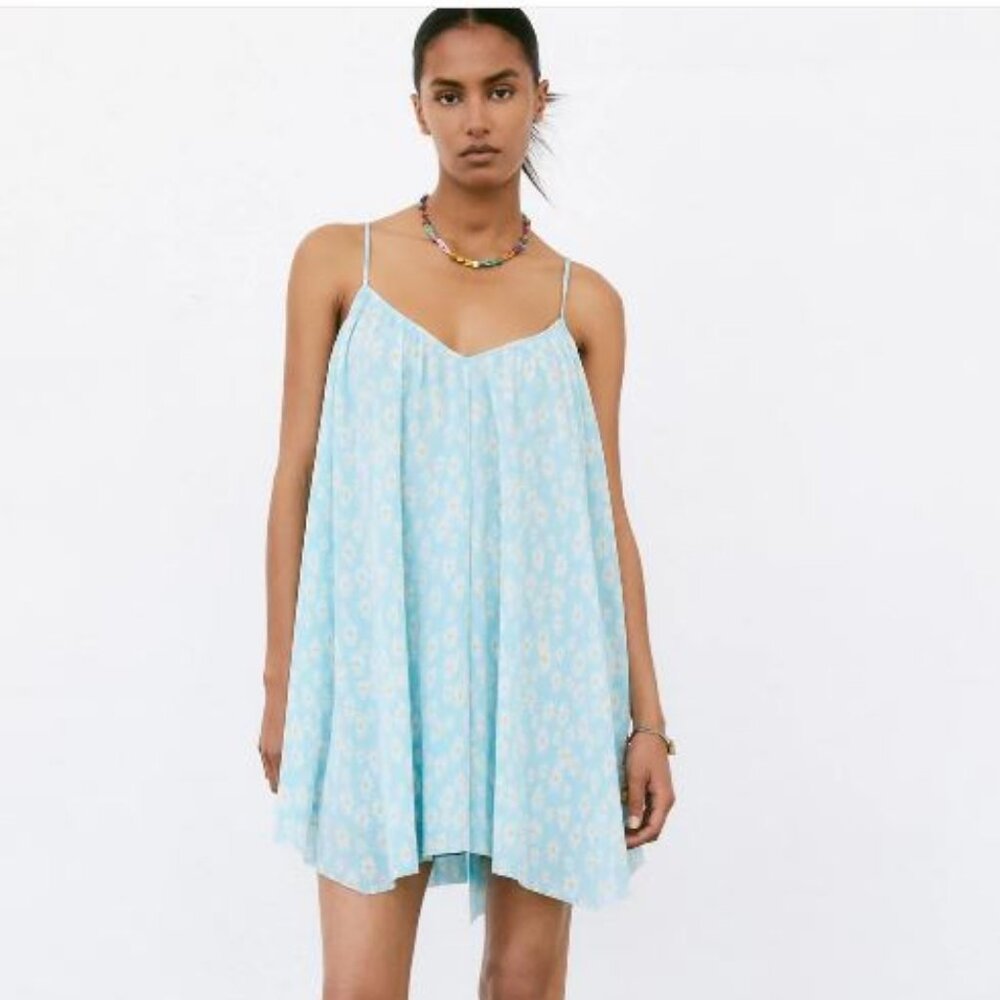 🎉NWT🎉 ZARA Sweet Pleated Printed Babydoll Dress